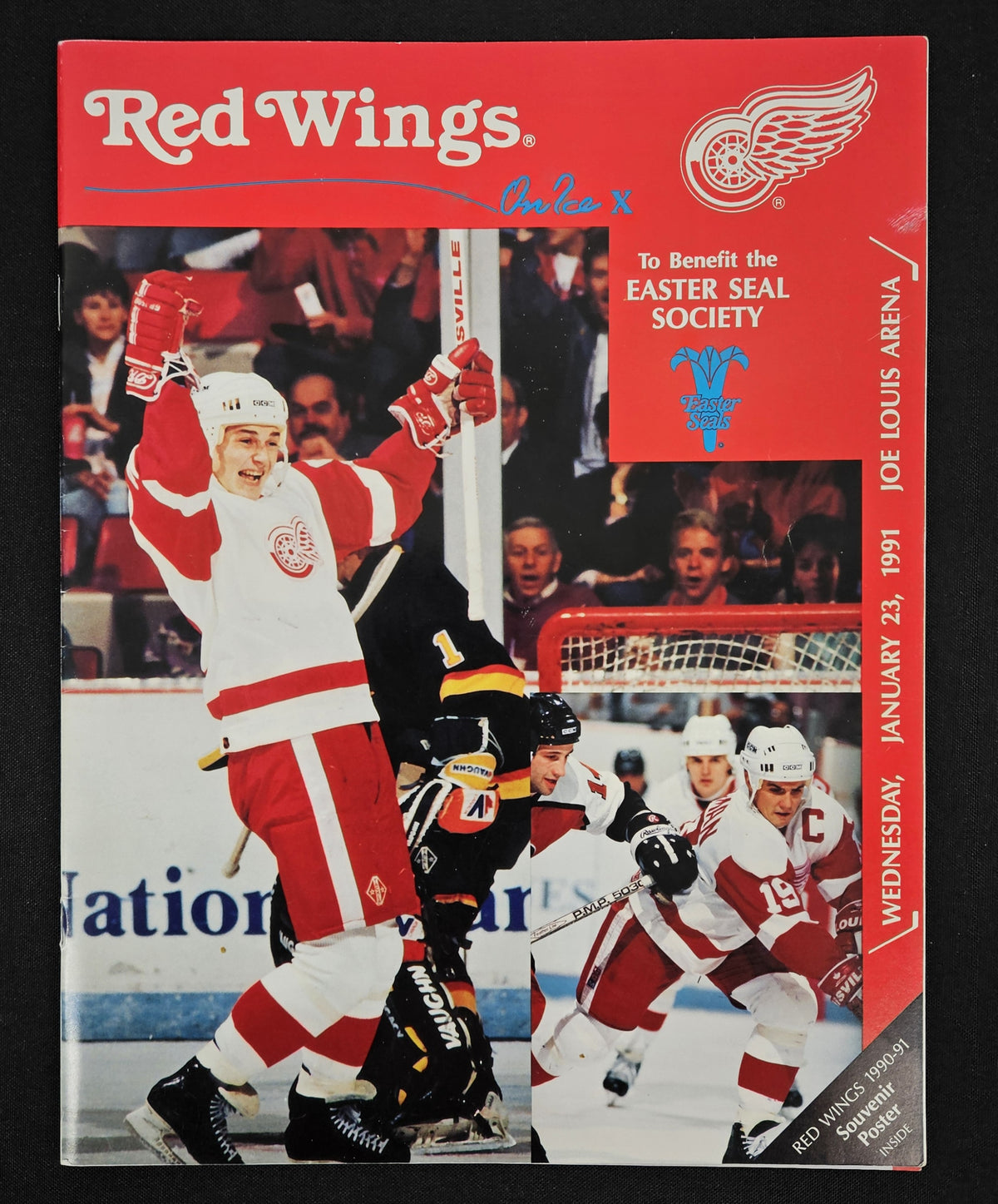 Detroit Red Wings Signed Program 22 Autos JSA ZZ *Read*