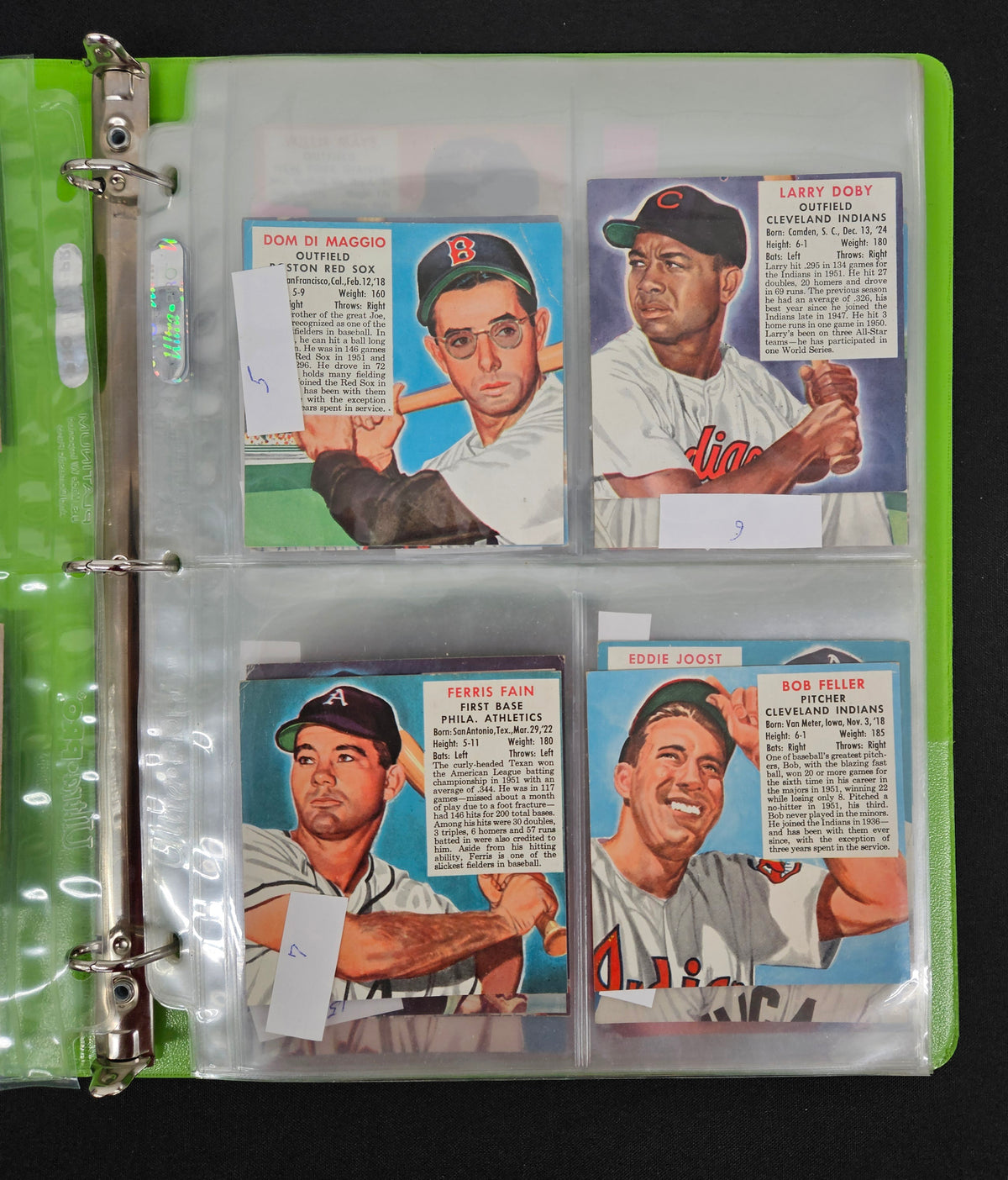 1952 Red Man Baseball Complete Set (52/52) G to EX No Tabs