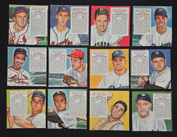 1953 Red Man Tobacco Baseball Complete Set (52/52) Overall EX (No Tabs)