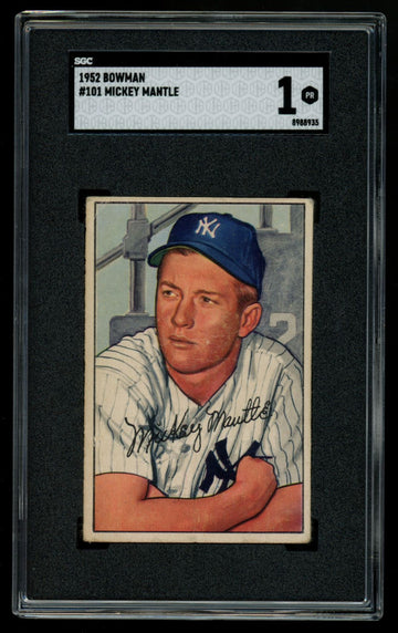 1952 Bowman Mickey Mantle #101 SGC 1