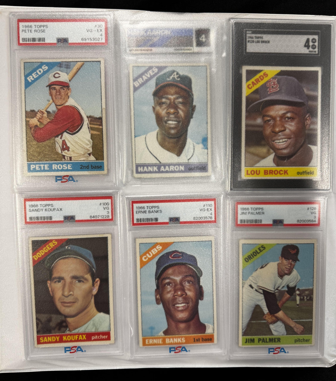1966 Topps Baseball Complete Set (598) w/ Graded Overall VG-VG/EX
