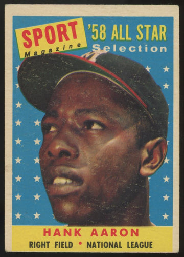 1958 Topps Hank Aaron All Star #488 VG "B"