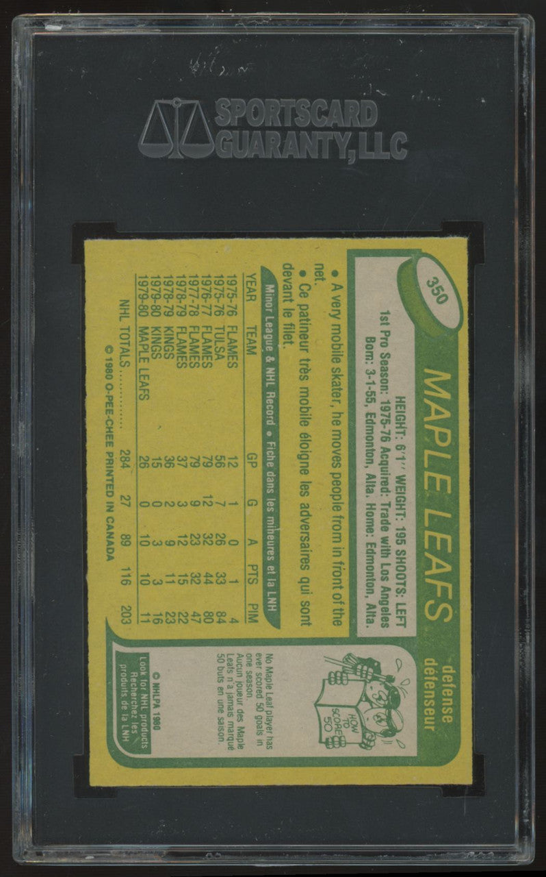 1980-81 O-Pee-Chee Richard Mulhern #350 SGC 9