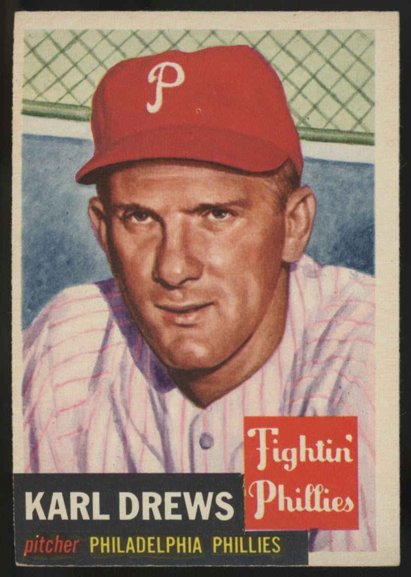 1953 Topps Karl Drews #59 EX/MT