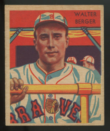1935 National Chicle Walter Berger Diamond Stars #25 EX