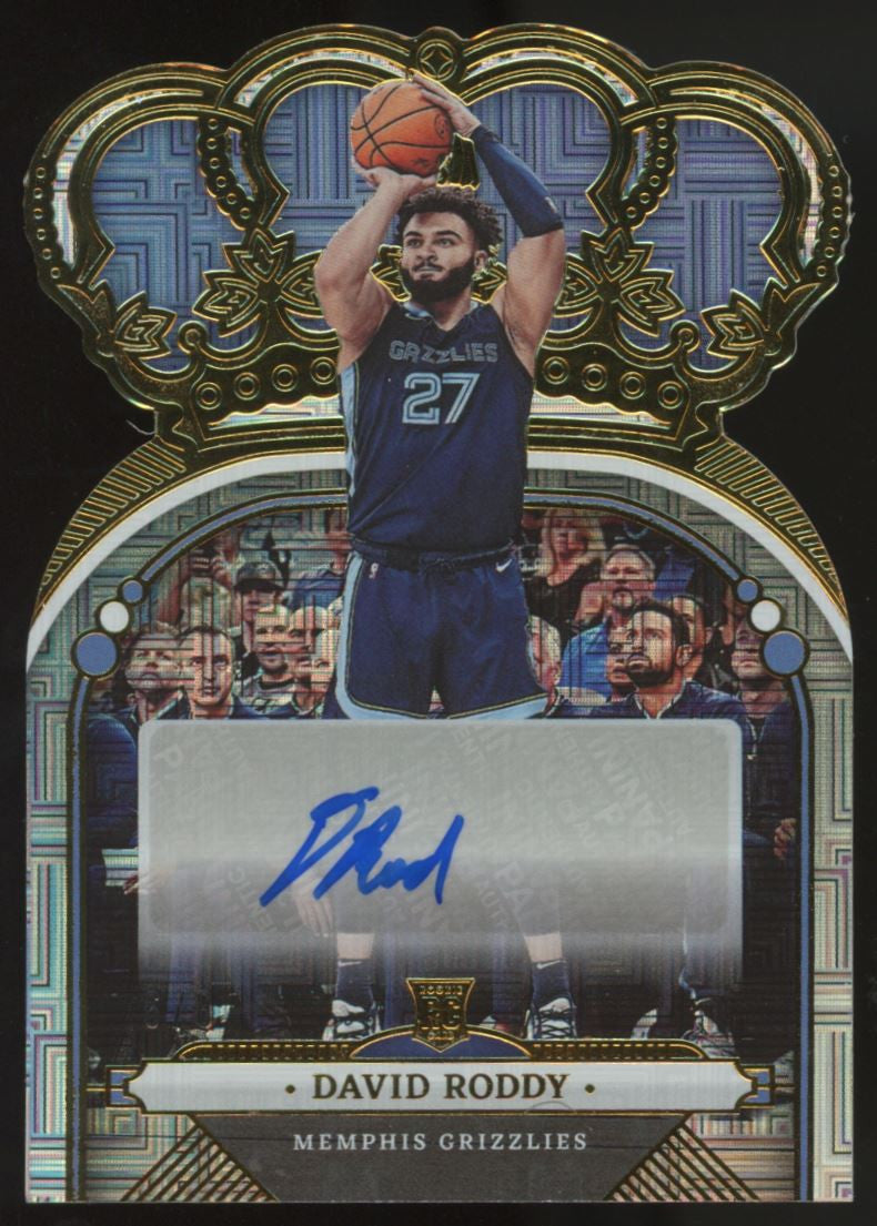 2022-23 Crown Royale David Roddy RC Auto Asia Gold /8 #RCA-DVR
