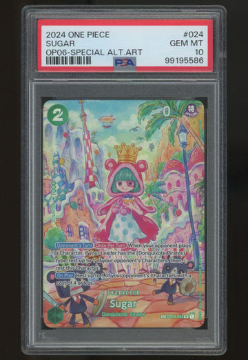 2024 One Piece Sugar OP06 Special Alt Art #024 PSA 10