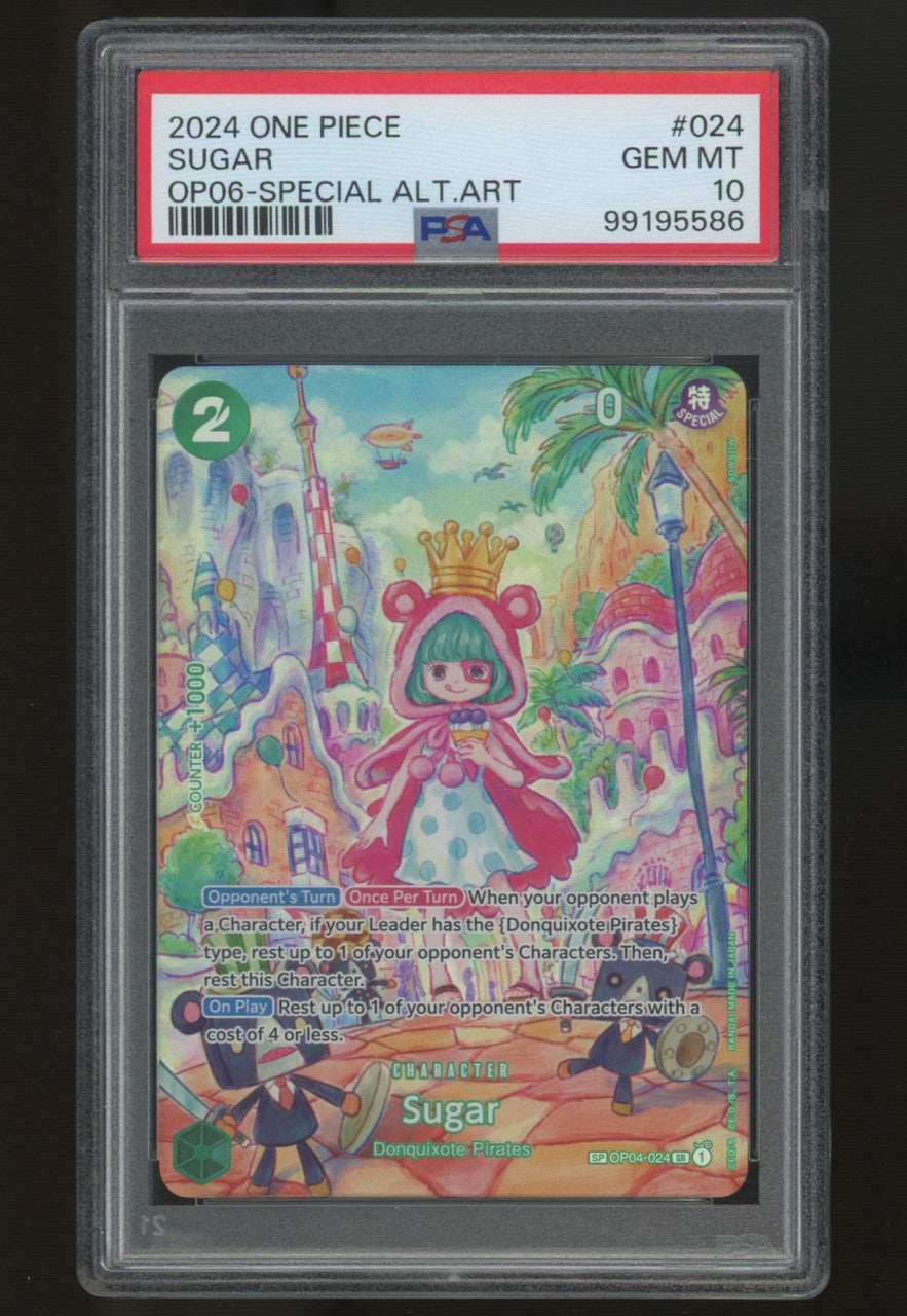 2024 One Piece Sugar OP06 Special Alt Art #024 PSA 10