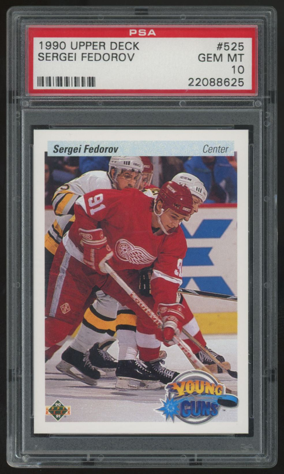 1990-91 Upper Deck Sergei Fedorov RC Young Guns #525 PSA 10 *625