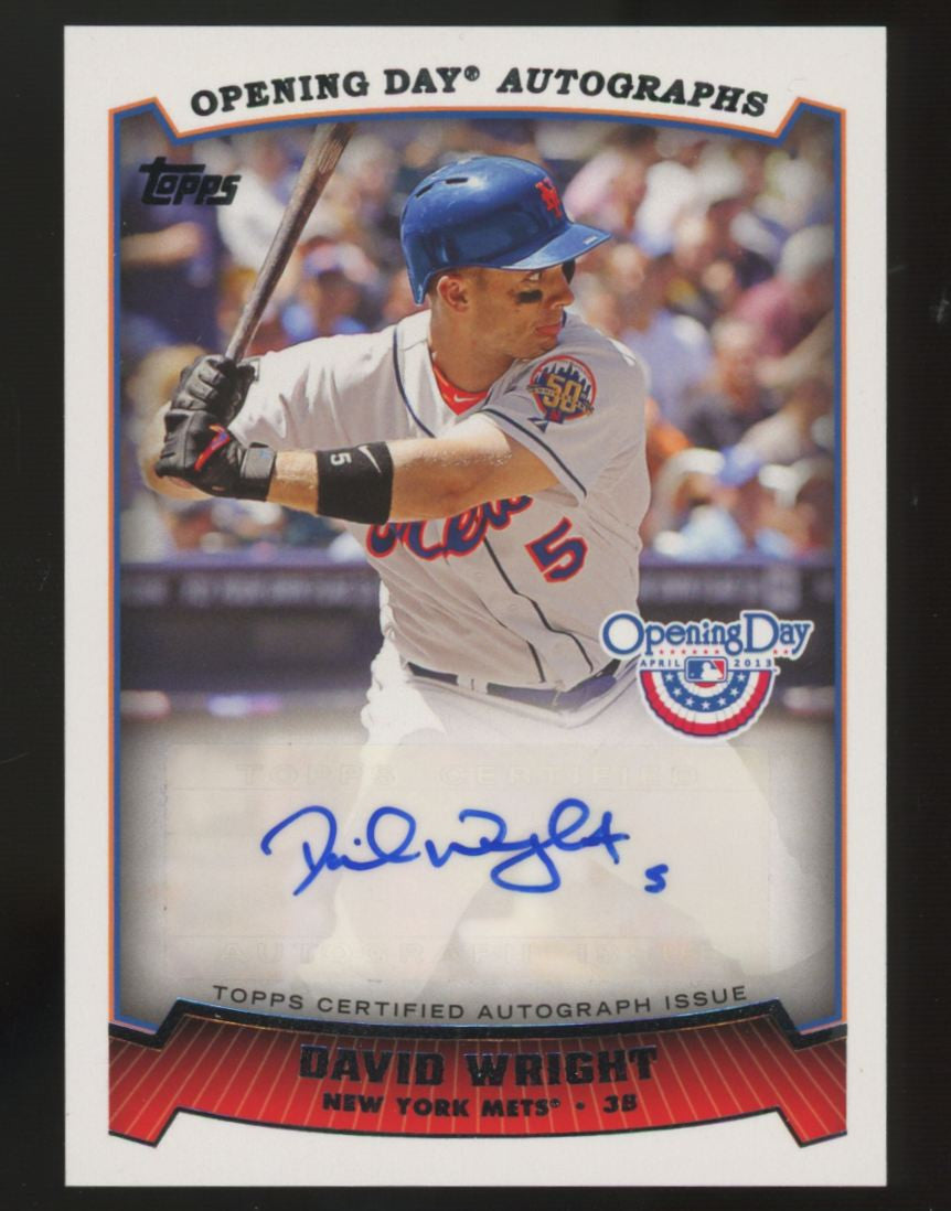 2013 Topps Opening Day David Wright Auto #ODA-DW