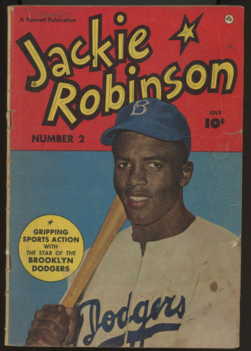 July 1950 Fawcett Jackie Robinson Comic Book Number 2 Poor