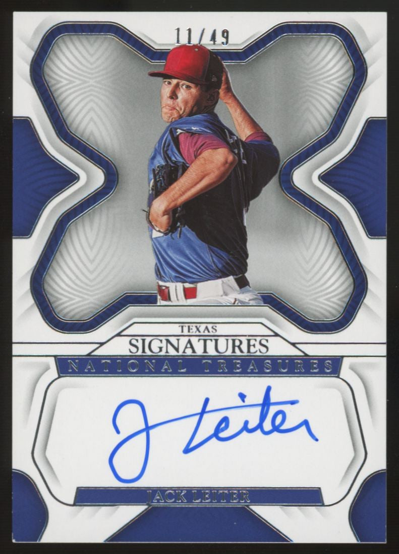 2023 Panini National Treasures Jack Leiter Auto /49 #S-JL