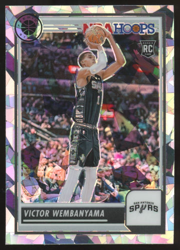 2023-24 Hoops Premium Stock Victor Wembanyama RC Ice Prizm #108