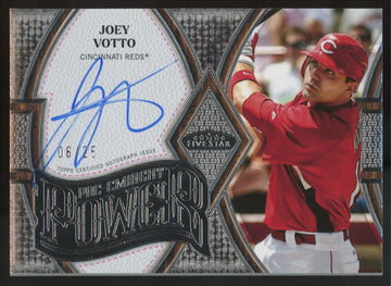 2025 Topps Five Star Joey Votto Pre-Eminent Power Auto /25 #PEP-JV