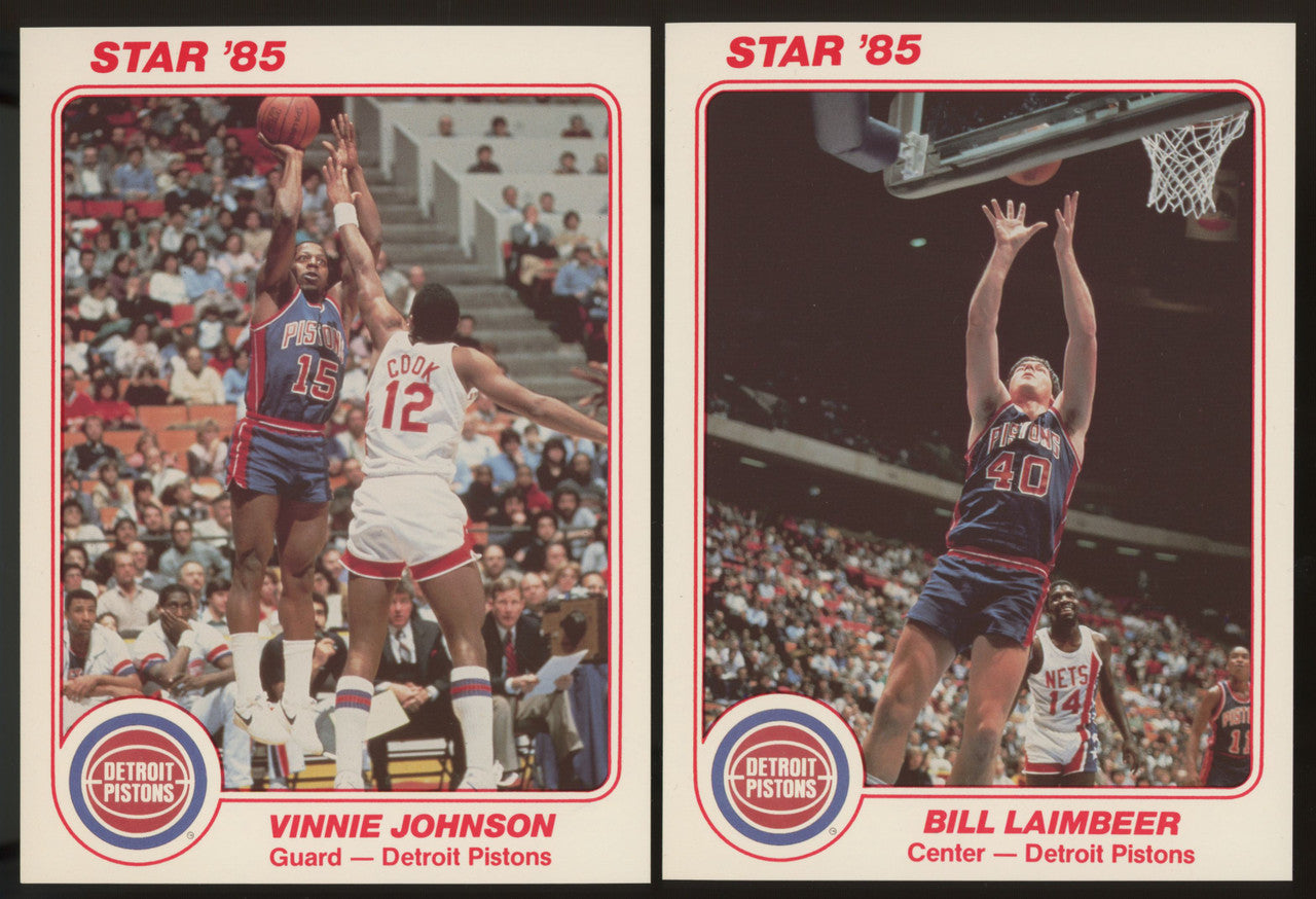 1985 Star Co. Basketball Detroit Pistons Super Teams Set (5)