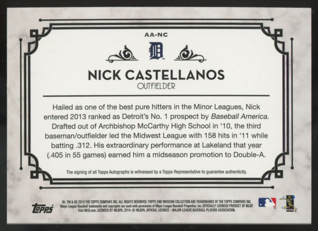 2014 Museum Collection Nick Castellanos RC Auto /399 #AA-NC