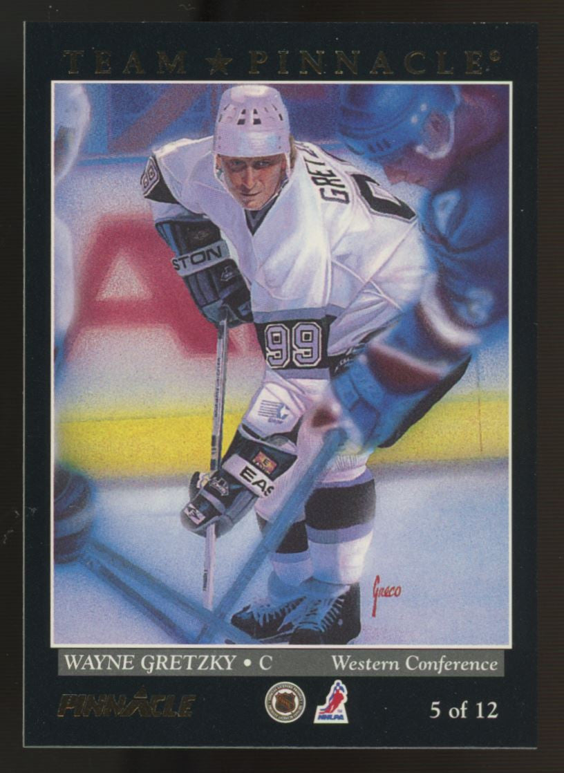 1993-94 Pinnacle Wayne Gretzky Mario Lemieux Team Pinnacle #5