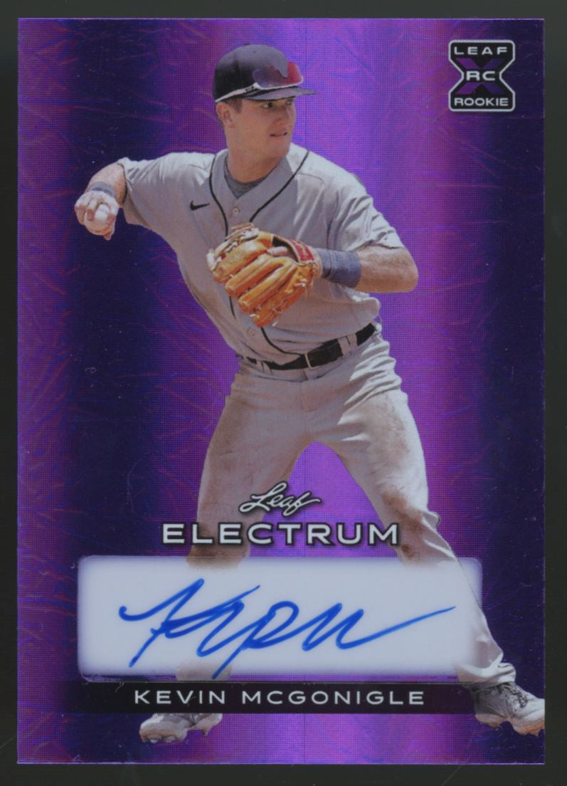 2024 Leaf Electrum Kevin McGonigle RC Purple Auto /25 #BA-KMG