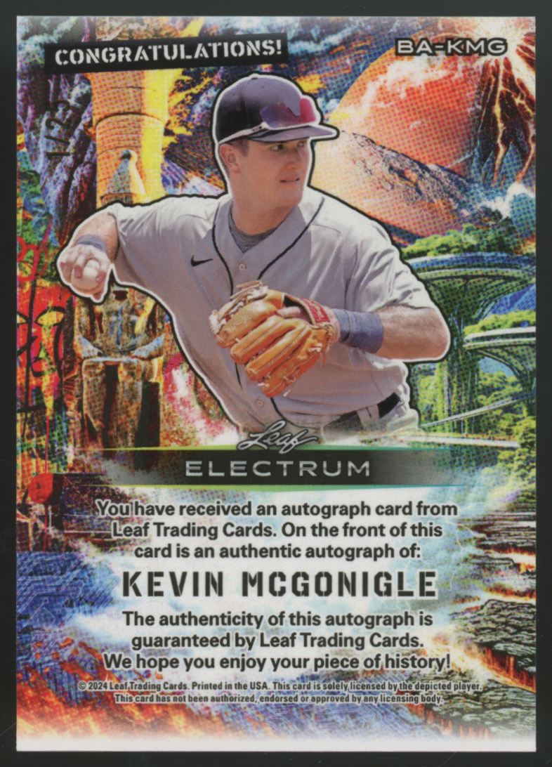2024 Leaf Electrum Kevin McGonigle RC Purple Auto /25 #BA-KMG