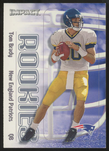 2000 Fleer Impact Tom Brady RC Rookies #27 EX/MT