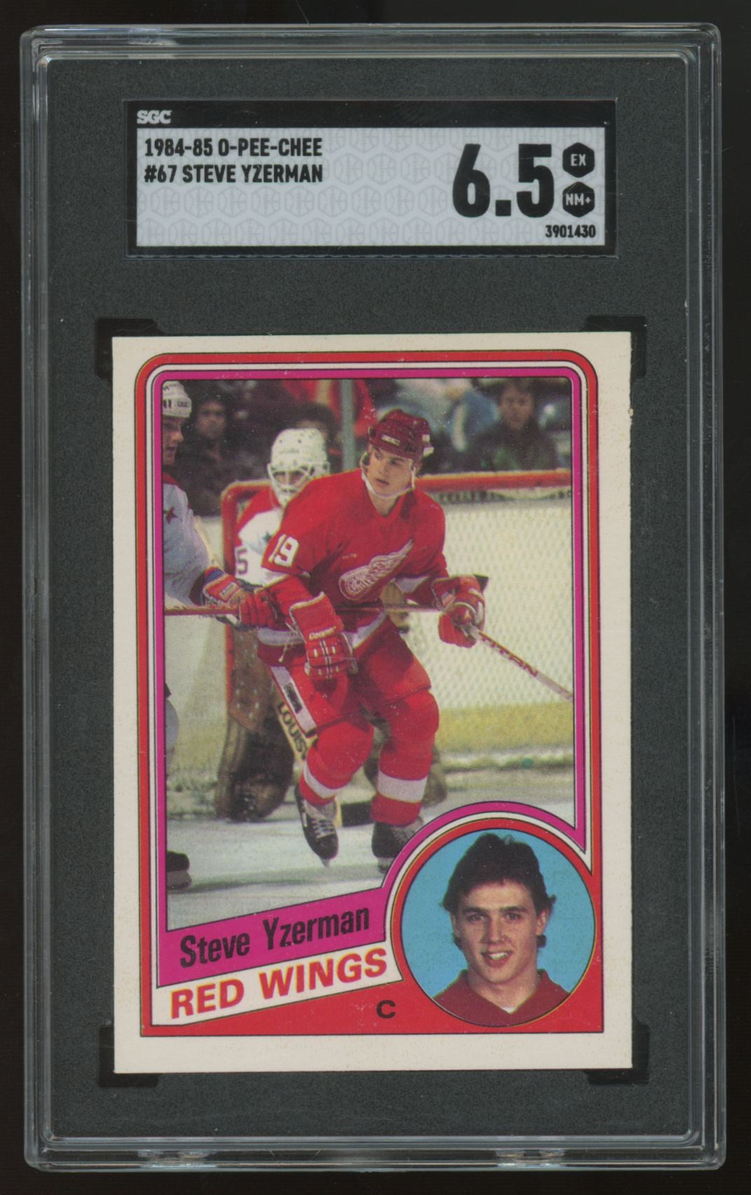 1984-85 O-Pee-Chee Steve Yzerman RC #67 SGC 6.5