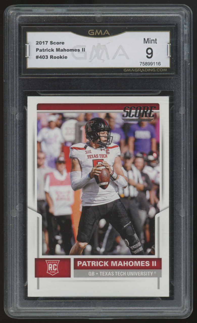 2017 Score Patrick Mahomes RC GMA 9