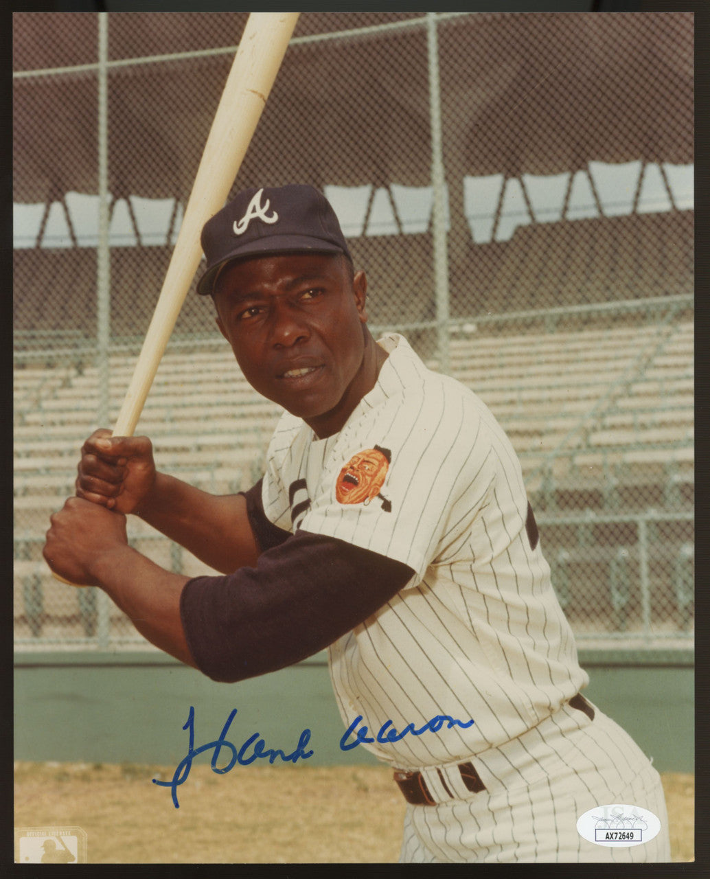 Hank Aaron Signed Autographed 8x10 Photo JSA *2649