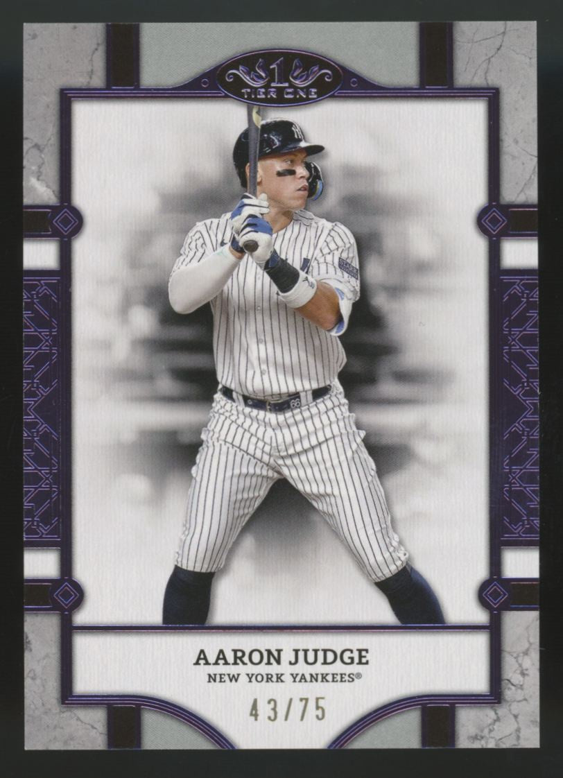 2024 Topps Tier One Aaron Judge Tier Two Purple Foil /75 #53