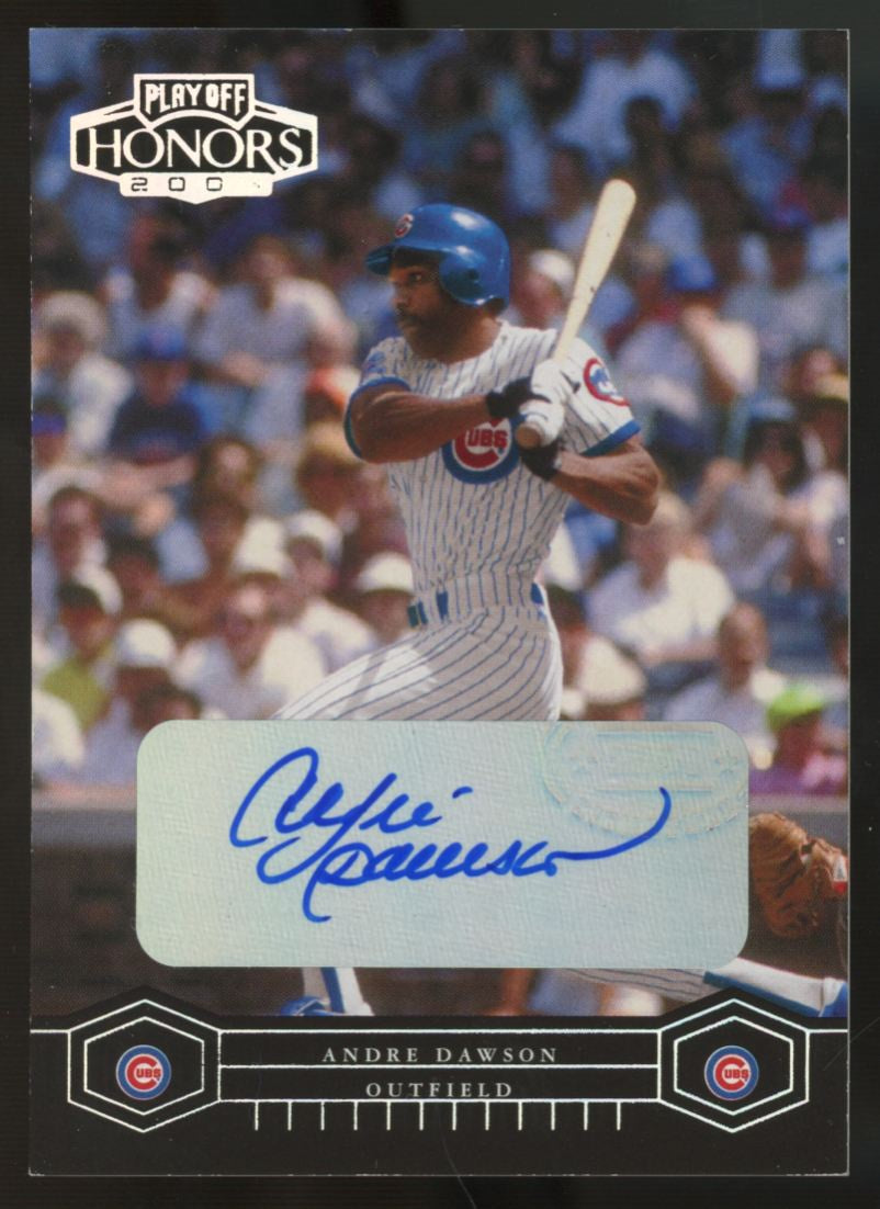 2004 Playoff Honors Andre Dawson Silver Auto /100 #42