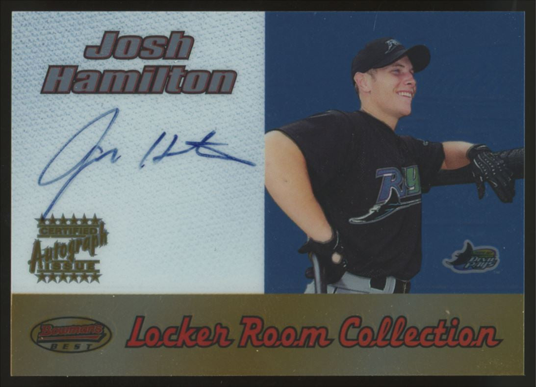 2000 Bowman's Best Josh Hamilton Locker Room Collection Auto #LRCA12 "B"
