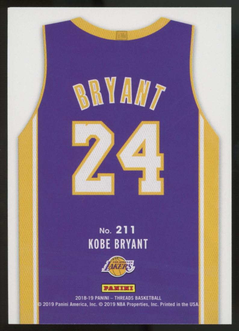 2018-19 Panini Threads Kobe Bryant Statement Dazzle SP #211