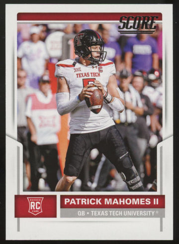 2017 Panini Score Patrick Mahomes II RC #403 "B"