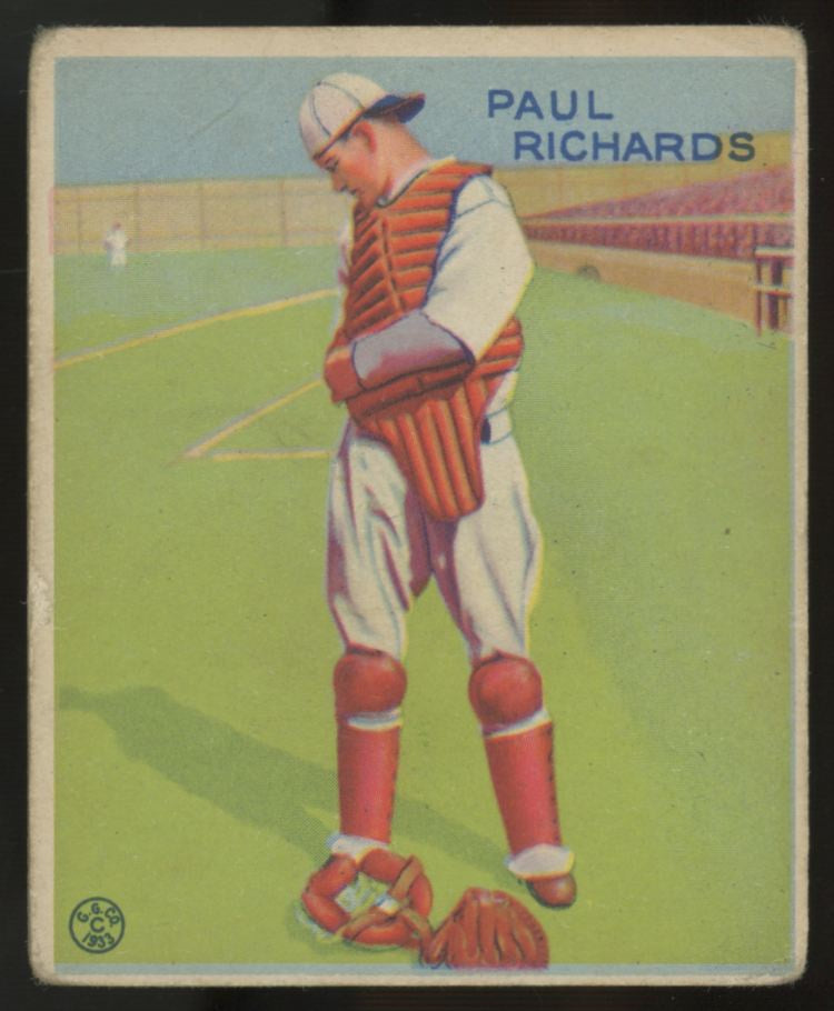 1933 Goudey Paul Richards #142 Good