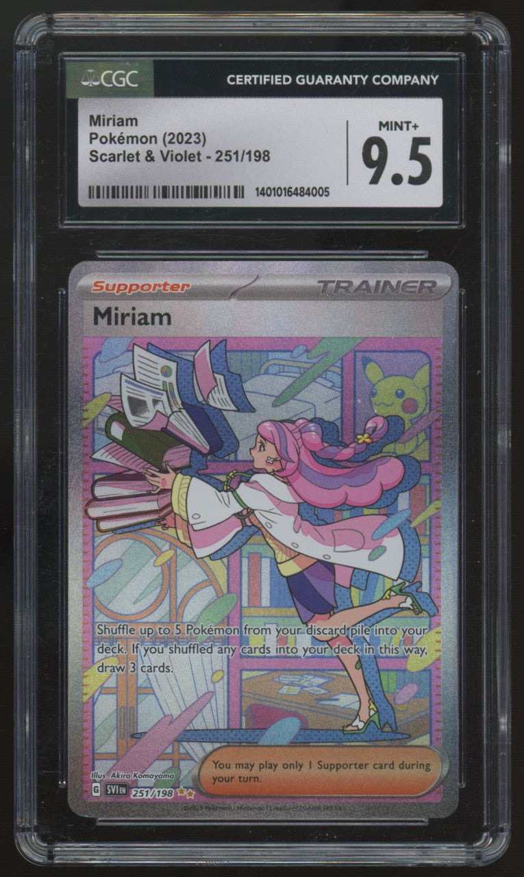 2023 Pokemon Miriam Scarlet & Violet Special Illustration Rare #251 CGC 9.5