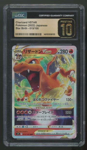 2022 Pokemon Charizard VSTAR Japanese Star Birth #015 CGC Pristine 10