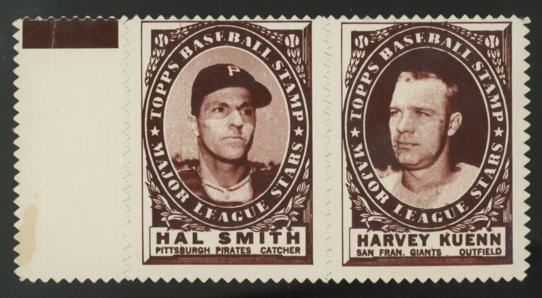 1961 Topps Hal Smith / Harvey Kuenn Stamp Panel VG