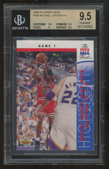 1993-94 Upper Deck Michael Jordan NBA Finals #198 BGS 9.5