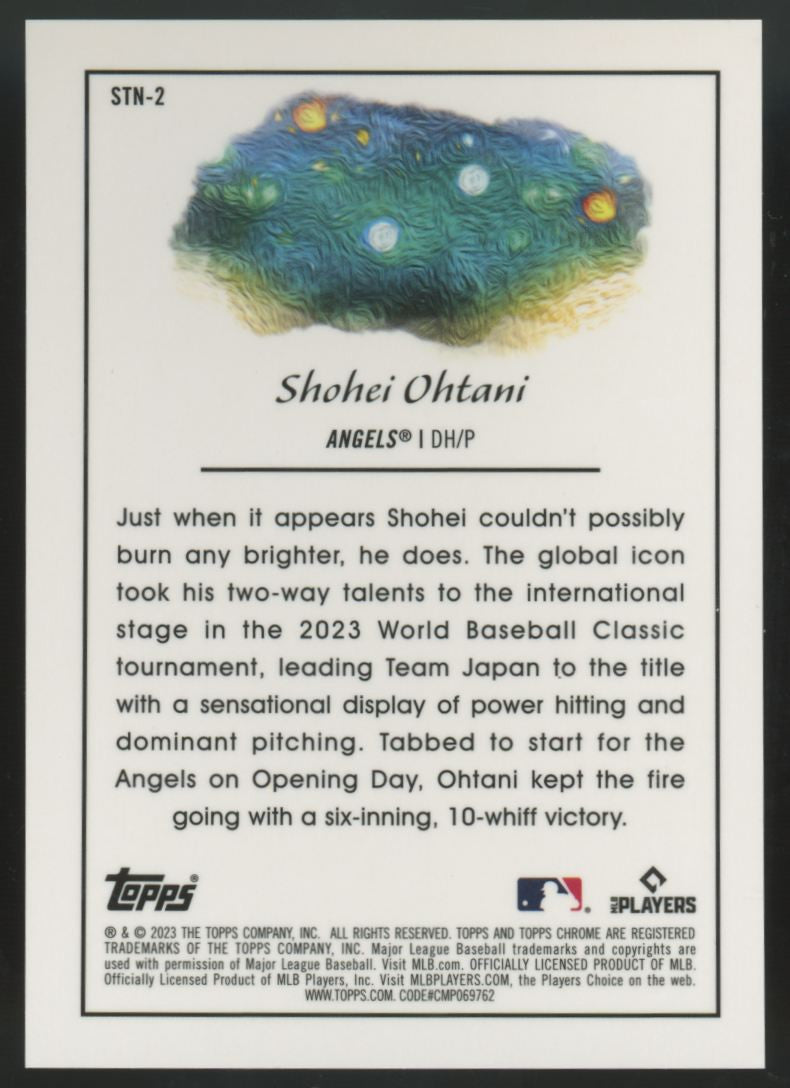 2023 Topps Cosmic Chrome Shohei Ohtani Stars In The Night #STN-2
