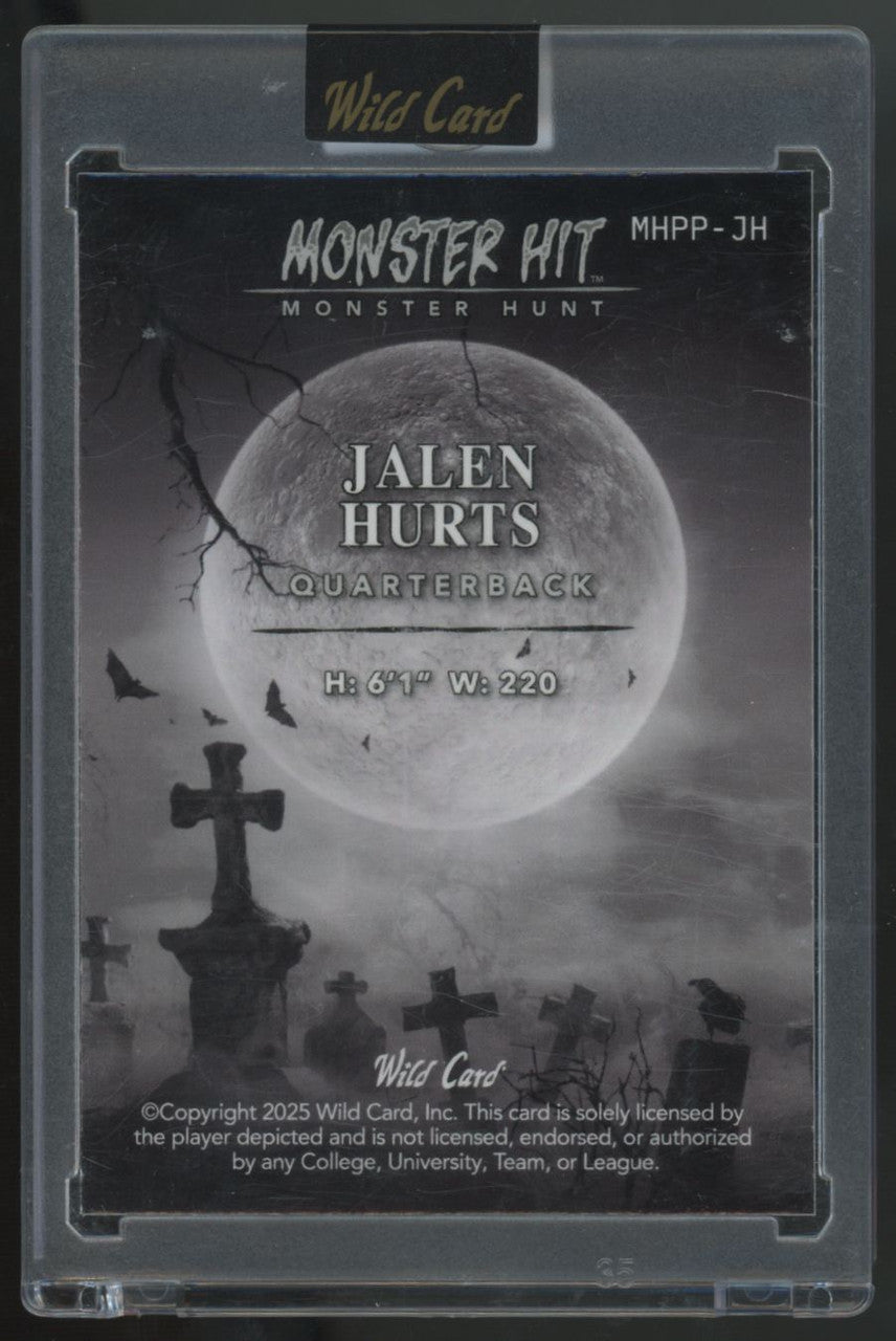 2025 Wild Card Monster Hit Jalen Hurts Monster Hunt 1/1 #MHPP-JH