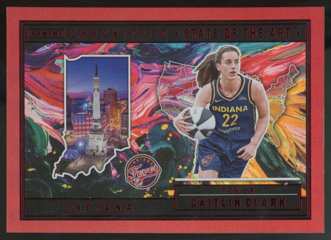 2025 Panini Caitlin Clark Chronicled State Of The Art Refractor #87