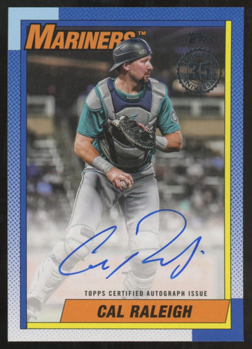 2025 Topps Series One Cal Raleigh 1990 Auto #90A-CRA