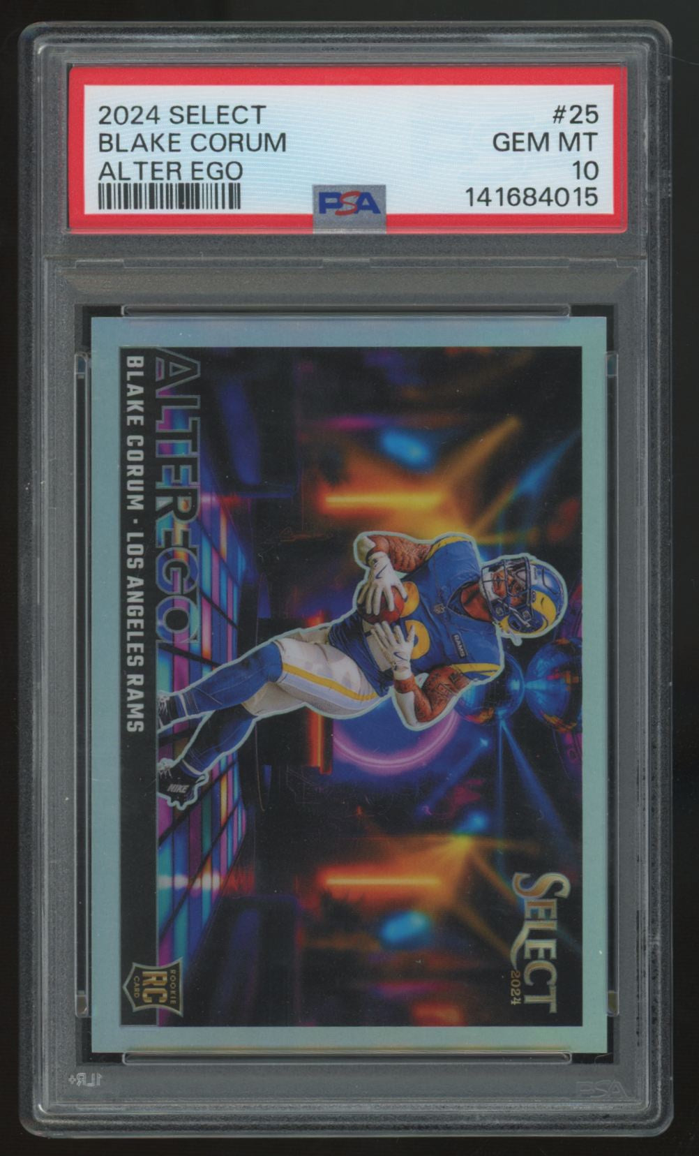 2024 Panini Select Blake Corum RC Alter Ego SSP #25 PSA 10