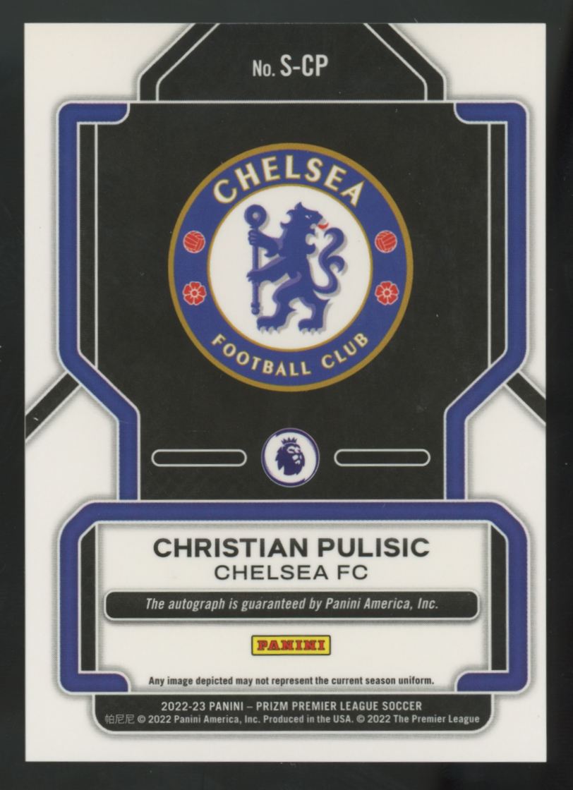 2022-23 Panini Prizm Premier League Christian Pulisic Auto #S-CP