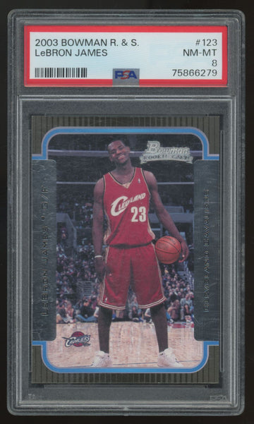 2003-04 Bowman Rookies & Stars LeBron James RC #123 PSA 8 *279