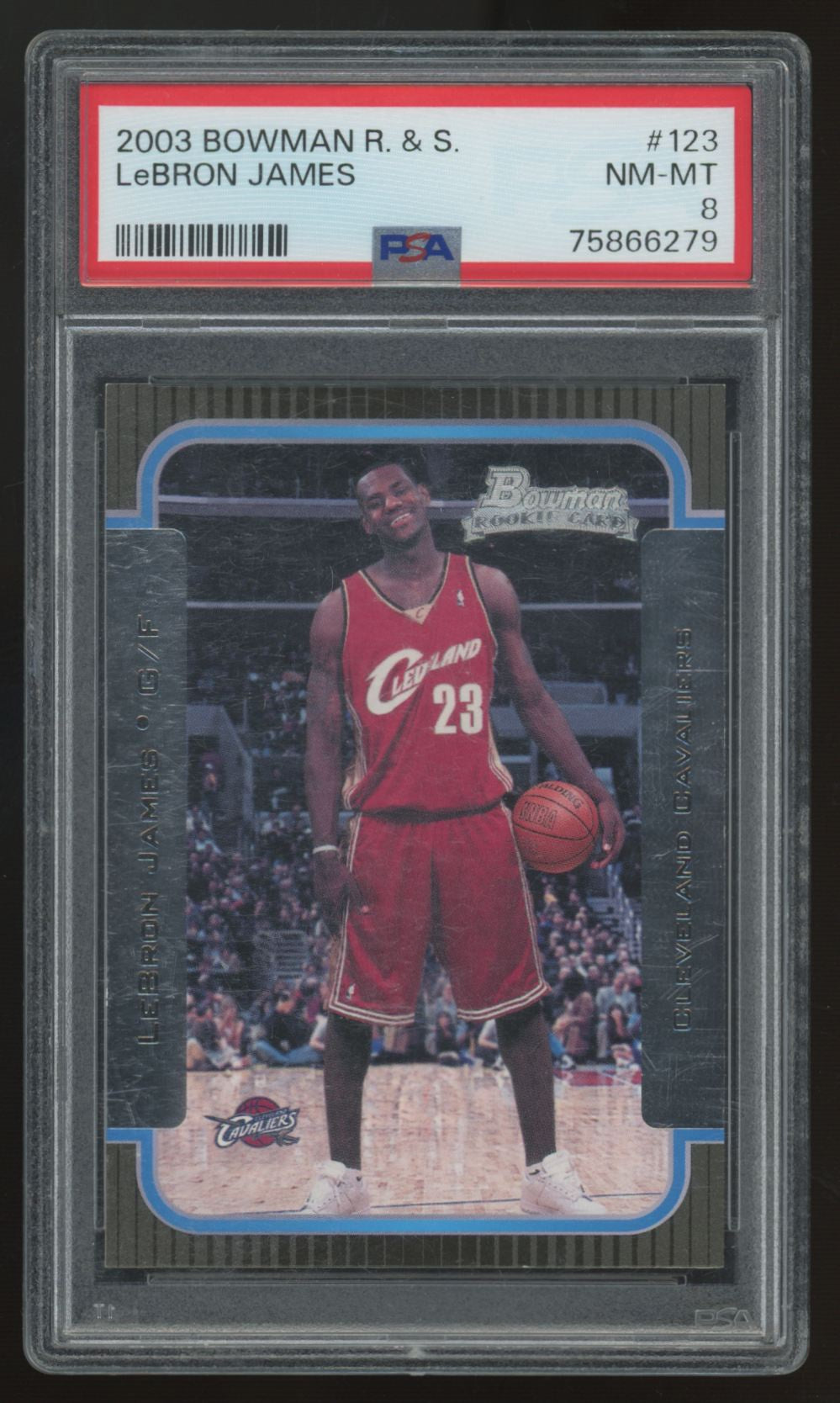 2003-04 Bowman Rookies & Stars LeBron James RC #123 PSA 8 *279