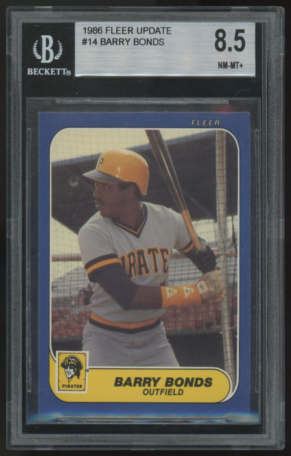 1986 Fleer Update Barry Bonds RC #U-14 BGS 8.5 *852
