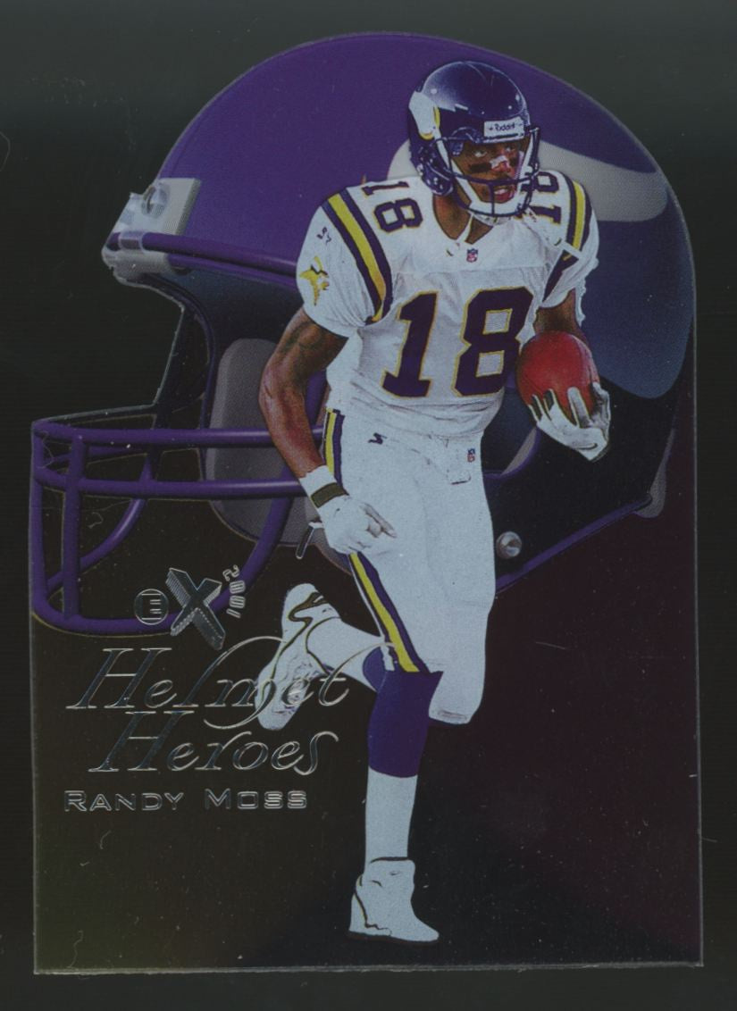 1998 Skybox E-X2001 Randy Moss RC Helmet Heroes Die-Cut #17