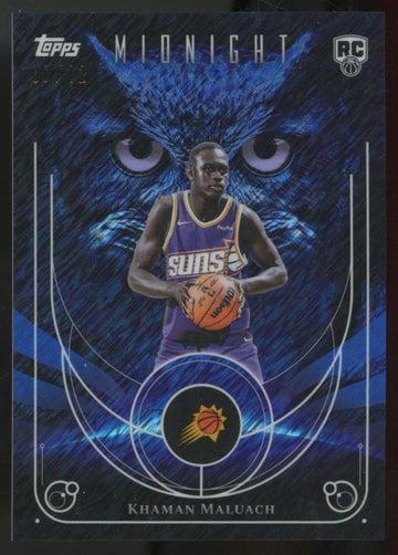 2025-26 Topps Midnight Khaman Maluach RC Night Owls Midnight /12 #NO-23
