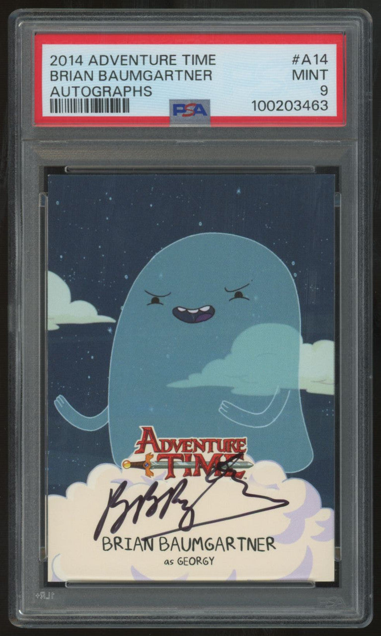2014 Adventure Time Georgy Brian Baumgartner Auto #A14 PSA 9