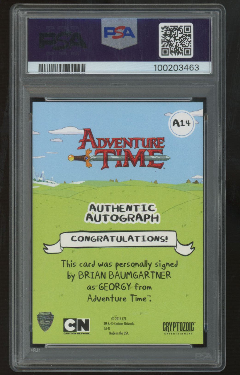 2014 Adventure Time Georgy Brian Baumgartner Auto #A14 PSA 9